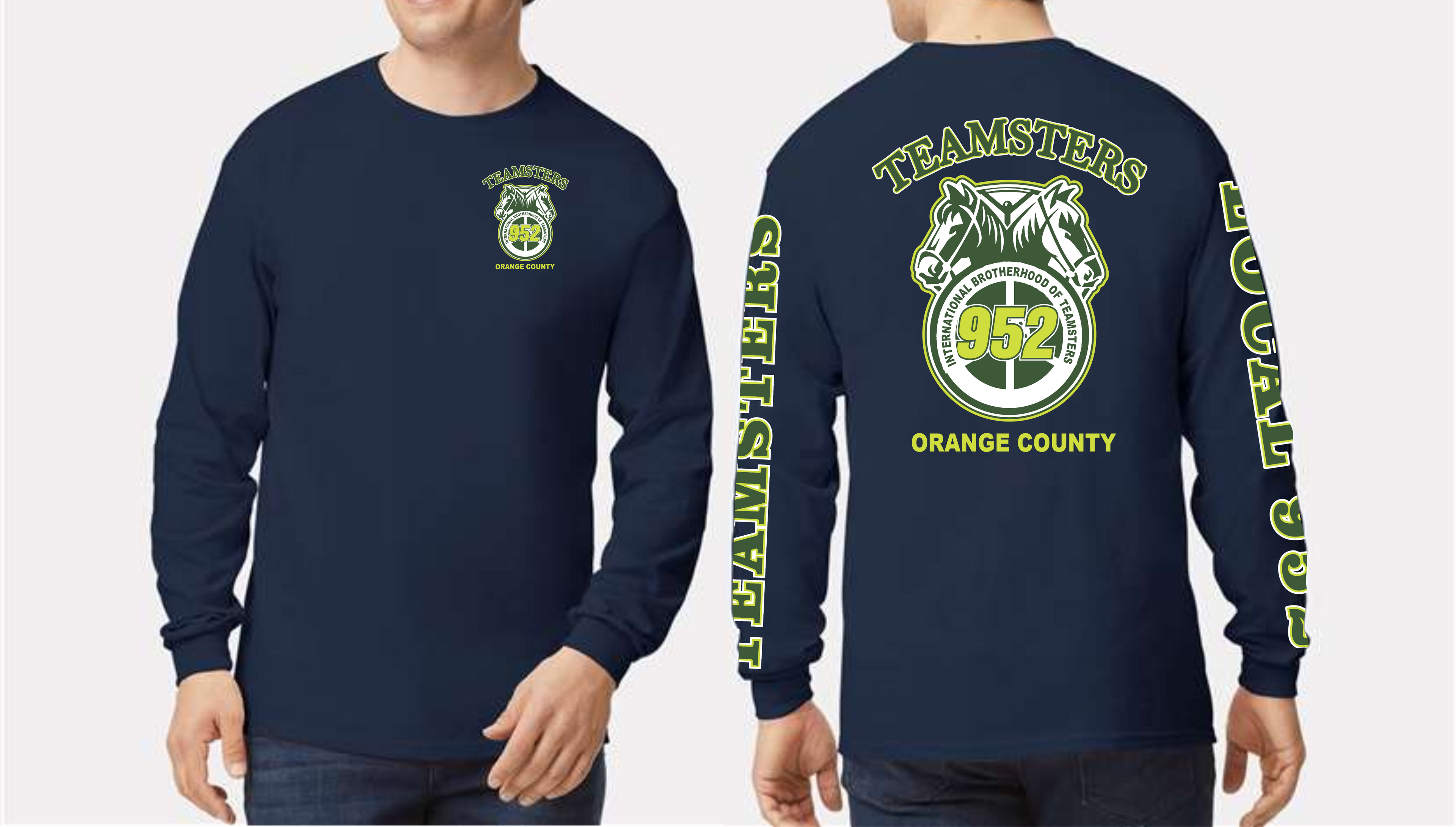 T-SHIRT LONG SL NAVY BLUE