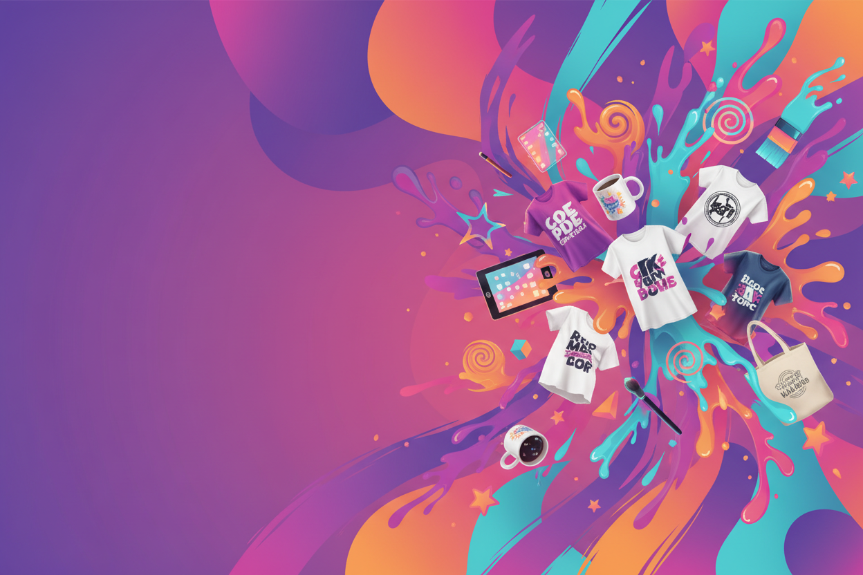 FONDO DE TIENDA DE PRODUCTOS PERSONALIZADOS ANIMADA